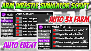 [BEST] Arm Wrestle Simulator Best Script | Auto 3x Farm