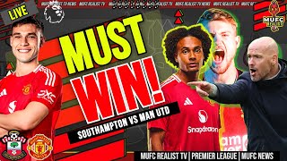 LOOSING is Not an Option! Southhampton vs Man United Pre Match Fan Call In!