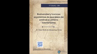 seminario Biodiversidad y funciones ecosistémicas de escarabajos del estiércol en potreros sudameric