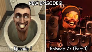 Skibidi Toilet 1 - 77 Part 1 All Episodes (60 FPS REMASTERED) Upgraded DJ Toilet (Episode 77)