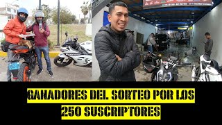 GANADORES DEL SORTEO POR LOS 250 SUSCRIPTORES | LIMPIADOR DE CADENAS | LAVADO DE MOTO EN ZONA BIKER