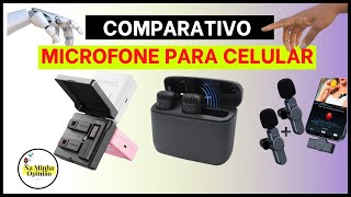 COMPARATIVOS DE MICROFONE LAPELA PARA CELULAR