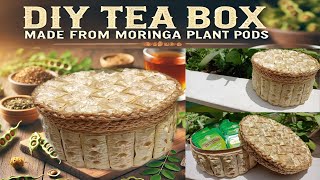 DIY Tea Box Made from Moringa Plant Pods