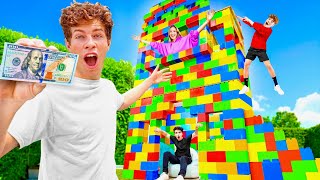 LAST TO LEAVE GIANT LEGO HOUSE WINS $10,000!