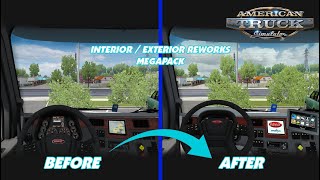 American Truck Simulator - Interior/Exterior Reworks MegaPack 1.8 | Comparison | ATS Mods 1.37