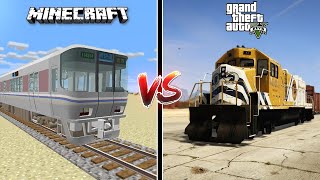 MINECRAFT TRAIN VS GTA 5 TRAIN - WHO IS BEST?