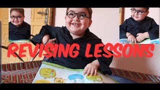 Cute Ahmad shah Revising Lessons latest Video