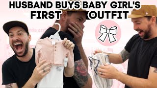 HUSBAND BUYS BABY GIRL'S FIRST OUTFIT SHOPPING CHALLENGE *HILARIOUS*