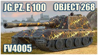 Jagdpanzer E 100, FV4005 & Объект 268 • WoT Blitz Gameplay