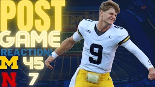 Michigan Football Obliterates Nebraska!