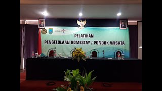 #LiveStreaming PELATIHAN PENGELOLAAN HOMESTAY / PONDOK WISATA DISBUDPAR KOTA SALATIGA