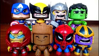 The Marvel Avengers Mighty Muggs Toys Collection Hulk Wolverine Thanos!