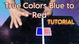 True Colors Magic Tricks Blue to Red Card [ Gimmick ] #mr_yut_magic #magician