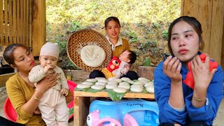 180 days; Duong and Be harvest, go to the market to cook - gather together | Chúc Thị Dương