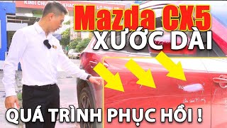 Sơn xoá xước ô tô MAZDA CX5 bị xước móp xung quanh xe | Sơn xe nhanh uy tín chất lượng!