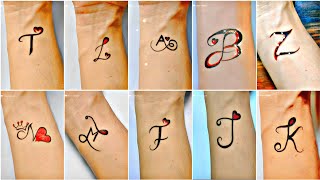 Alphabet Tattoo With Pen | Letters Tattoo