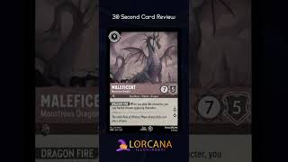 Disney Lorcana - 30 Second Card Review - #5/P1 - Maleficent #shorts #disneylorcana