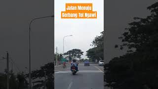 Jalan Menuju Gerbang Tol Ngawi #ngawi #jalantol #capres2024