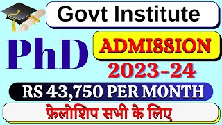 PhD Admission 2023 | Govt Universities PhD Admission Notification 2023  | Govt University | UGC NTA