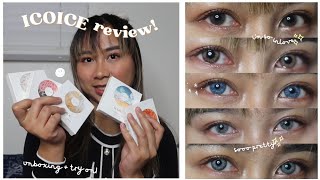 ICOICE Contact Lenses: honest review, unboxing, and try-on!