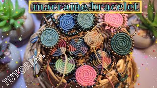 Macrame spiral bracelet – FULL│DIY