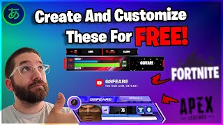 How to make Animated Apex Legends Health bar Overlay FREE | Fortnite