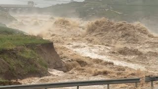 Mega dam discharge, China city under water! Houses destroyed and bridge collapsed in Liaoning