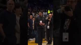 LeBron confronts Dillon brooks before the game