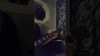 Blues scale played on guitar in key of A