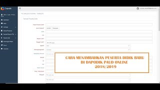 Cara Tambah Peserta Didik di Dapodik Paud Online 2019