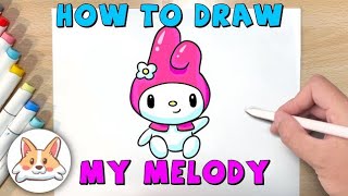 How To Draw Beautiful My Melody | Sanrio | Cute Easy Drawing Tutorial