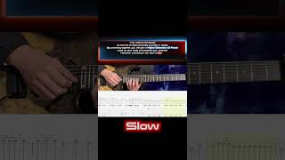 Racer X - Street Lethal(Solo) #5-1"Slow Version"【Bpm=119+ TAB】#shorts