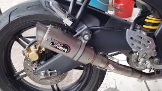 Test Sound knalpot Proliner TR1 Short di Yamaha R15 v2....gahar abis bro...