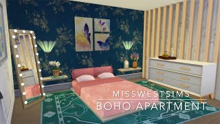 Boho apartment | 1312 21 Chic Street | Sims 4 Speed Build