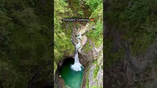 Beautiful pöllatfall, Germany 🇩🇪      #shorts #nature #waterfall #travel  #youtubeshorts #germany