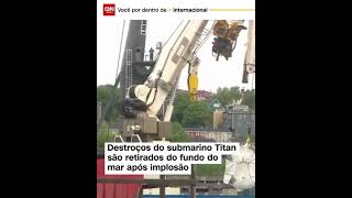 Tragédia ao explorarem destroços do Titanic.