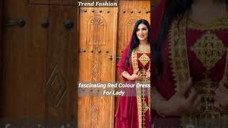 Stylish & Fashionable Red Colour Dress For Lady || Trend Fashion