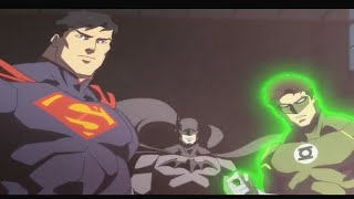 Green Lantern Superman And Batman Vs Parademons Justice League War