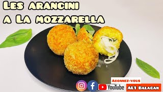 Les arancini a la mozzarella