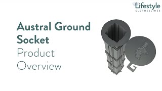 Austral Ground Socket Product Overview - Lifestyle Clotheslines