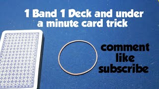 POP-OUT  rubber band card magic trick