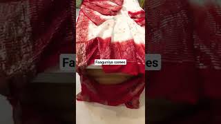 होली स्पेशल फाग साड़ियां.Red n white saree for holi faguniya #shorts#ytshorts#saree#shortfeed