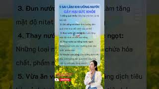 5 sai lầm khi uống nước #shorts #drnhung