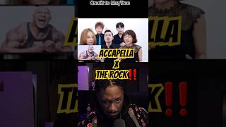 Accapella x The Rock ‼️‼️ #youtubeshorts #anime #wrestling #therock