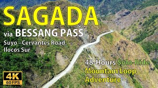 Sagada Bessang Pass Suyo-Cervantes Road Mountain Loop Solo Ride Adventure Day 1 NMAX [4K]