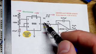 Astable 555 Timer Controlled Bidirectional Voltage Ramp Op Amp Circuit