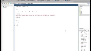 MATLAB Tutorial 1 (Part 1) - Basic command window computations