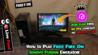 How to install Lenovo One Fusion App Engine Emulator | New Best Emulator For Free Fire 2GB Ram PC