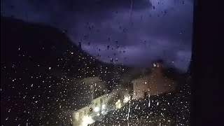 Lluvia intensita y tormenta eléctrica nocturna 28 Junio 2024.