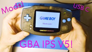 Nintendo Game Boy Advance Upgrade Guide - HiSpeedido IPS V5 Dropin + USB C Battery - Retro Modding